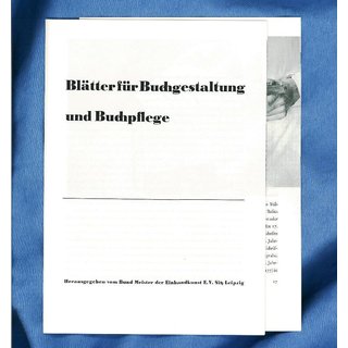 Bltter fr Buchgestaltung, Heft 30.2 - Rohbgen