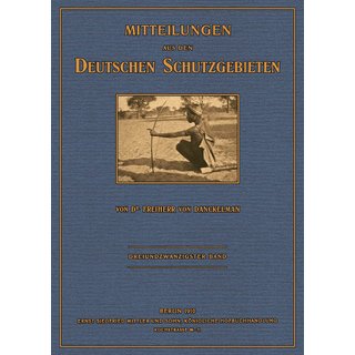 Mitteilungen aus den Deutschen Schutzgebieten, 1910 - 23