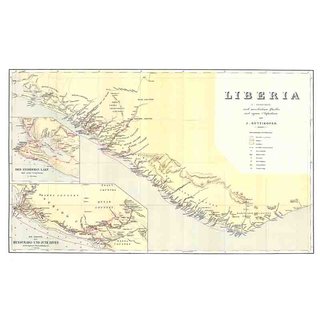 Reisebilder aus Liberia - Übersichtskarte
