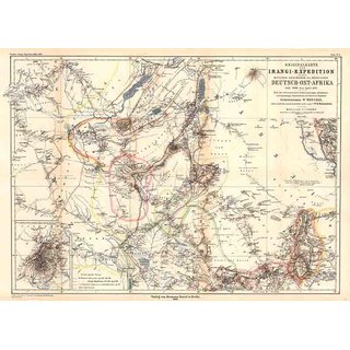 Hochländer des nördlichen Deutsch-Ost-Afrika - Übersichtskarten