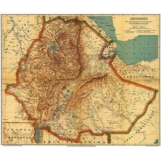 Abessinien - Übersichtskarte