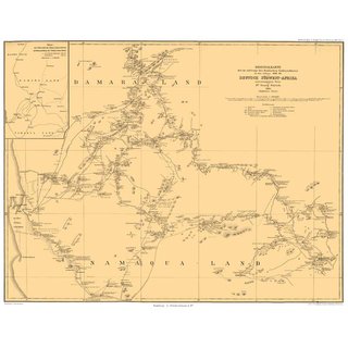 Deutsch  Südwest-Afrika - Reisebilder und Skizzen - Übersichtskarte
