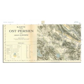 Routenaufnahme durch Ostpersien - Übersichtskarten