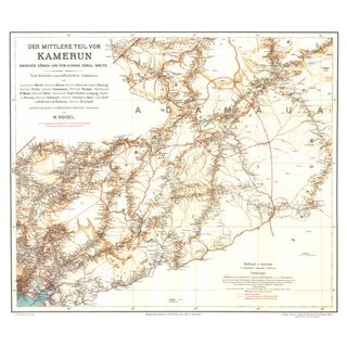 Kamerun und die deutsche Tsadsee-Eisenbahn - Übersichtskarten