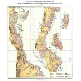 Das Deutsch-Ostafrikanische Küstenland - Übersichtskarten