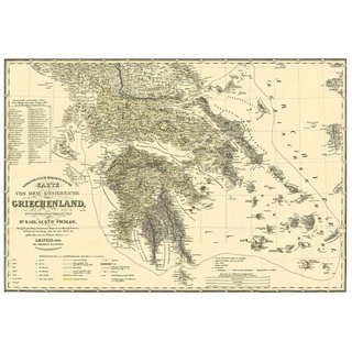 Reise durch alle Theile des Königreiches Griechenland - Übersichtskarte