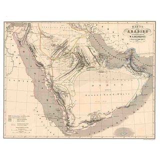 Palgraves Reise in Arabien - bersichtskarte