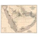 Palgraves Reise in Arabien - Übersichtskarte