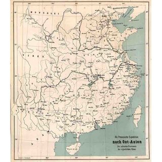 Die preussische Expedition nach Ost-Asien - Übersichtskarte