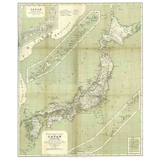 Japan nach Reisen und Studien - bersichtskarte