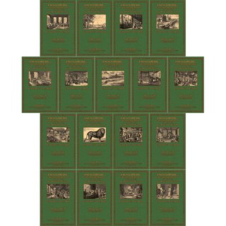 Encyclopédie - 21 livres textes et planches - réduits