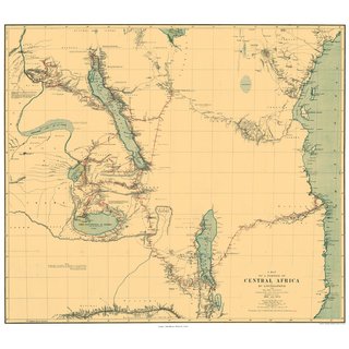 Letzte Reise von David Livingstone - Übersichtskarte