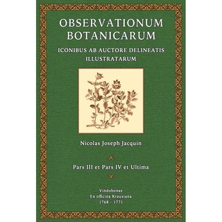 Observationum  botanicarum iconibus - Pars 3- 4